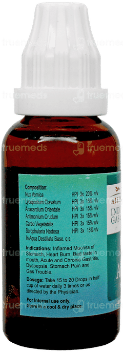 Allen A15 Indigestion Gas & Acidity Drops 30Ml Allen A15 Indigestion Gas & Acidity Drops 30Ml